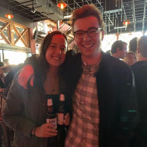 Our first picture together - taken by our close friend, Kevin Matheny.