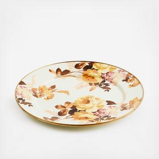 Wild Rose Stainless Steel Charger