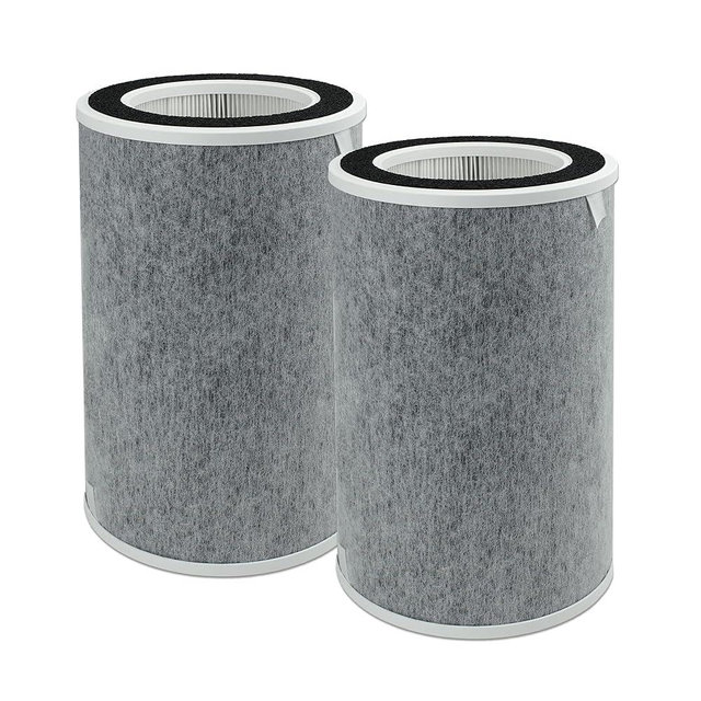HC502 HP202 HP201 True Air Purifier MAX Filter Compatible with Shark HP200 Series, HP202, HP201, HP232, HP302 and HC502, Part # HE2FKBAS, HE2FKBASMB, 2 Pack