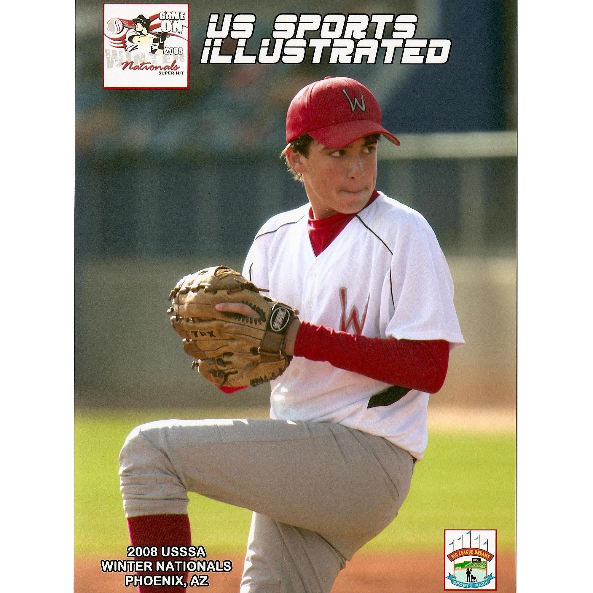 Mark playing baseball (2008)