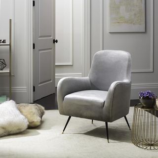 Noelle Velvet Retro Mid Century Accent Chair