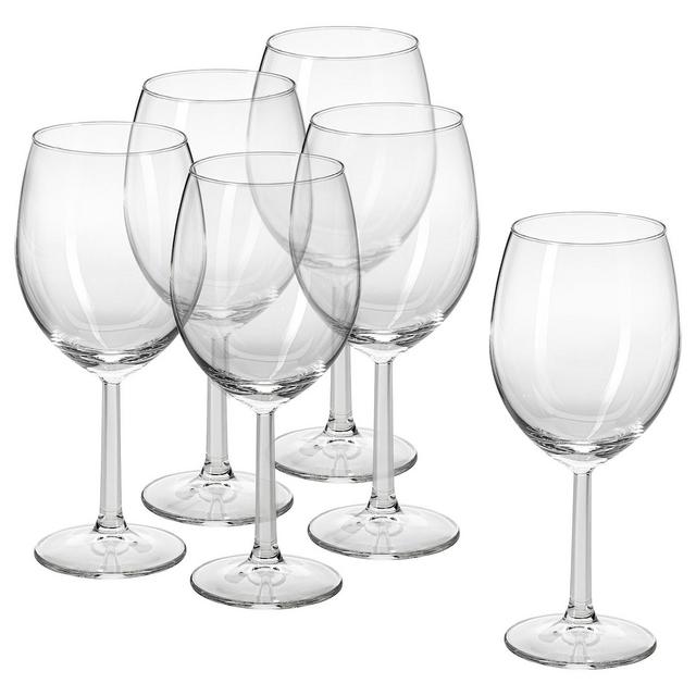 SVALKA Wine glass, clear glass, 15 oz