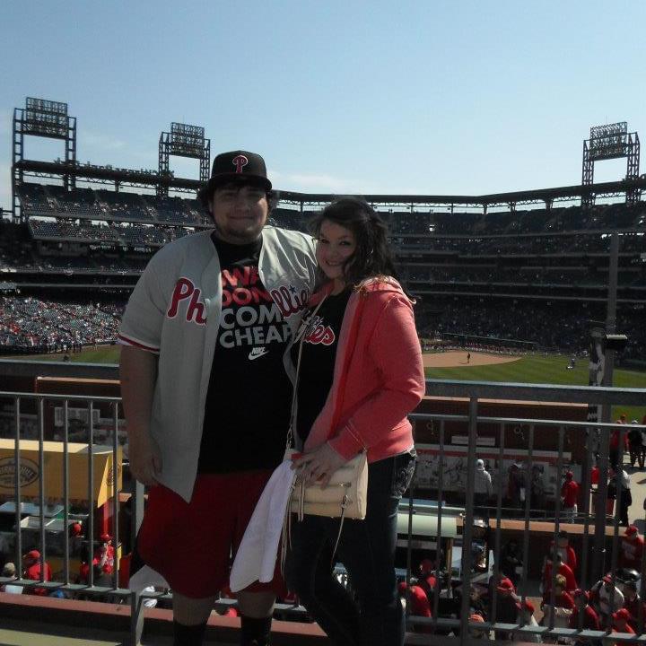 First Phillies Game together - 2013!
