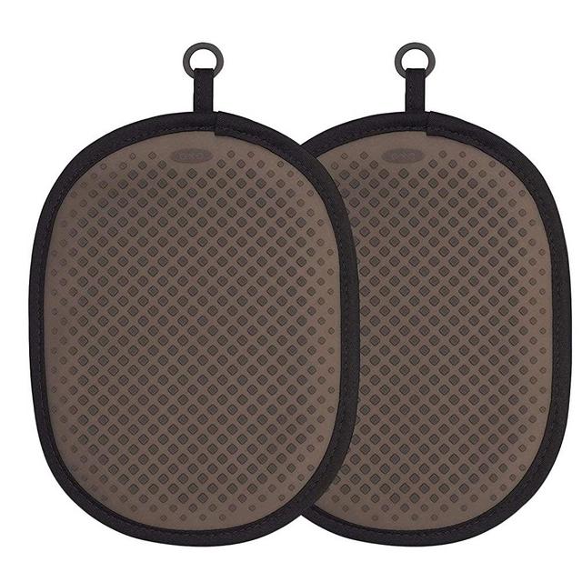 OXO Good Grips Silicone Pot Holder, Black (2 Pack)