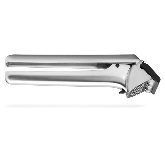 Dreamfarm Garject 2-In-1 Garlic Peeler, Garlic Press & Mincer with Garlic Peel Ejector, Chrome-Plated Zinc - Black