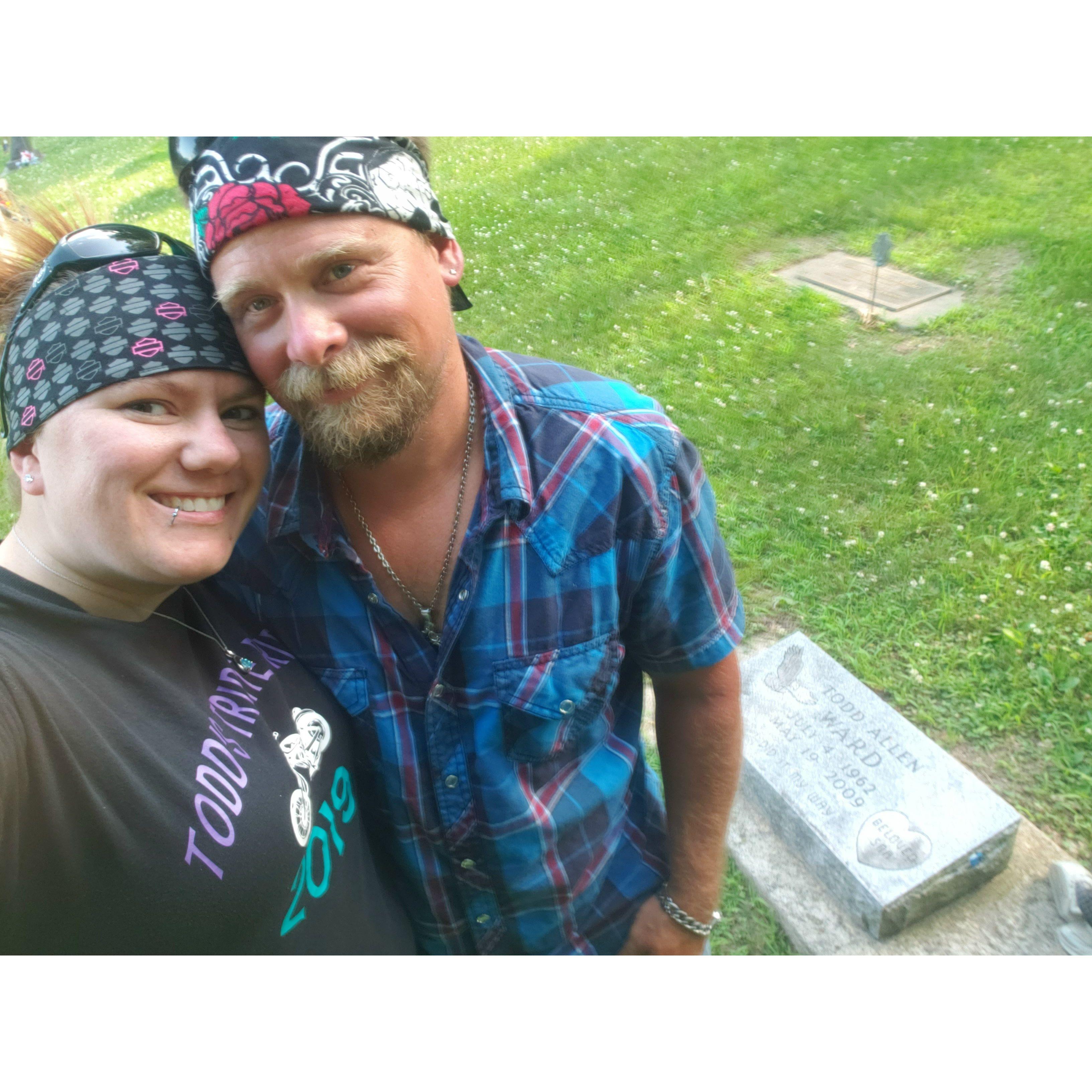 Visiting Pam's Dad on his birthday - July 4th, 2020