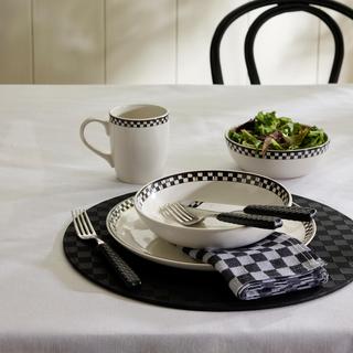 Courtly Check Everyday Stoneware Pasta Bowl, Set of 4