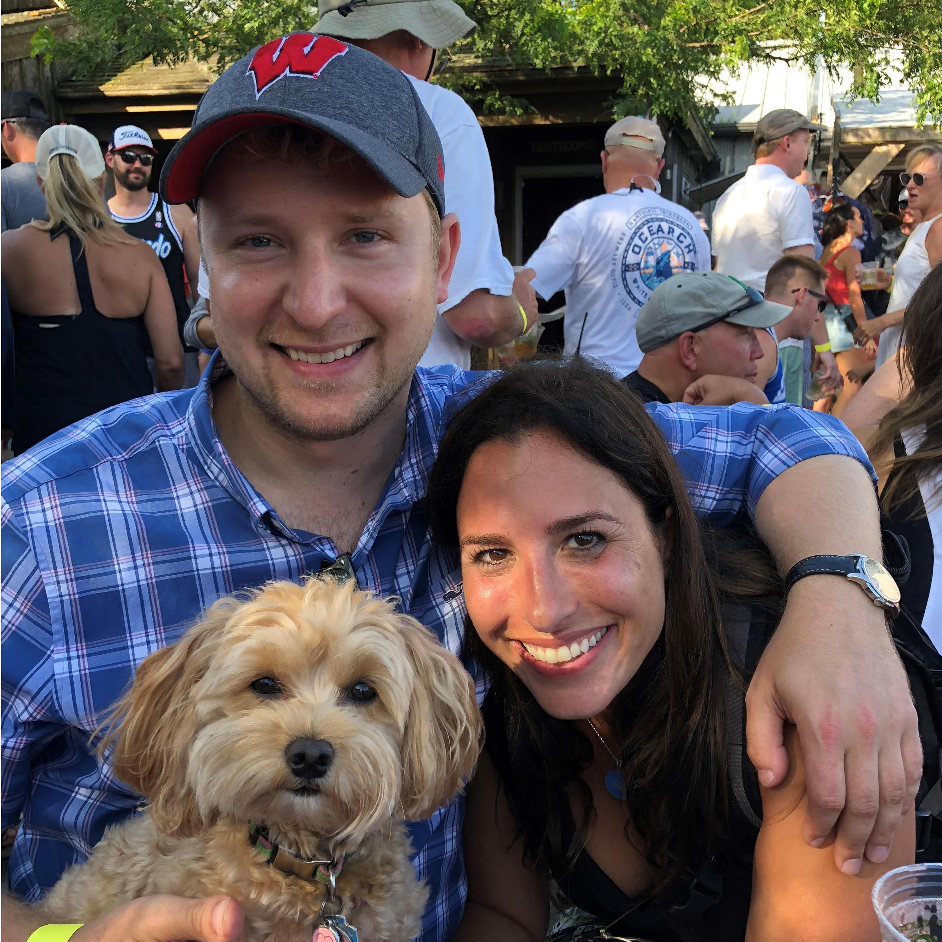 At Cisco Brewery, in Nantucket.