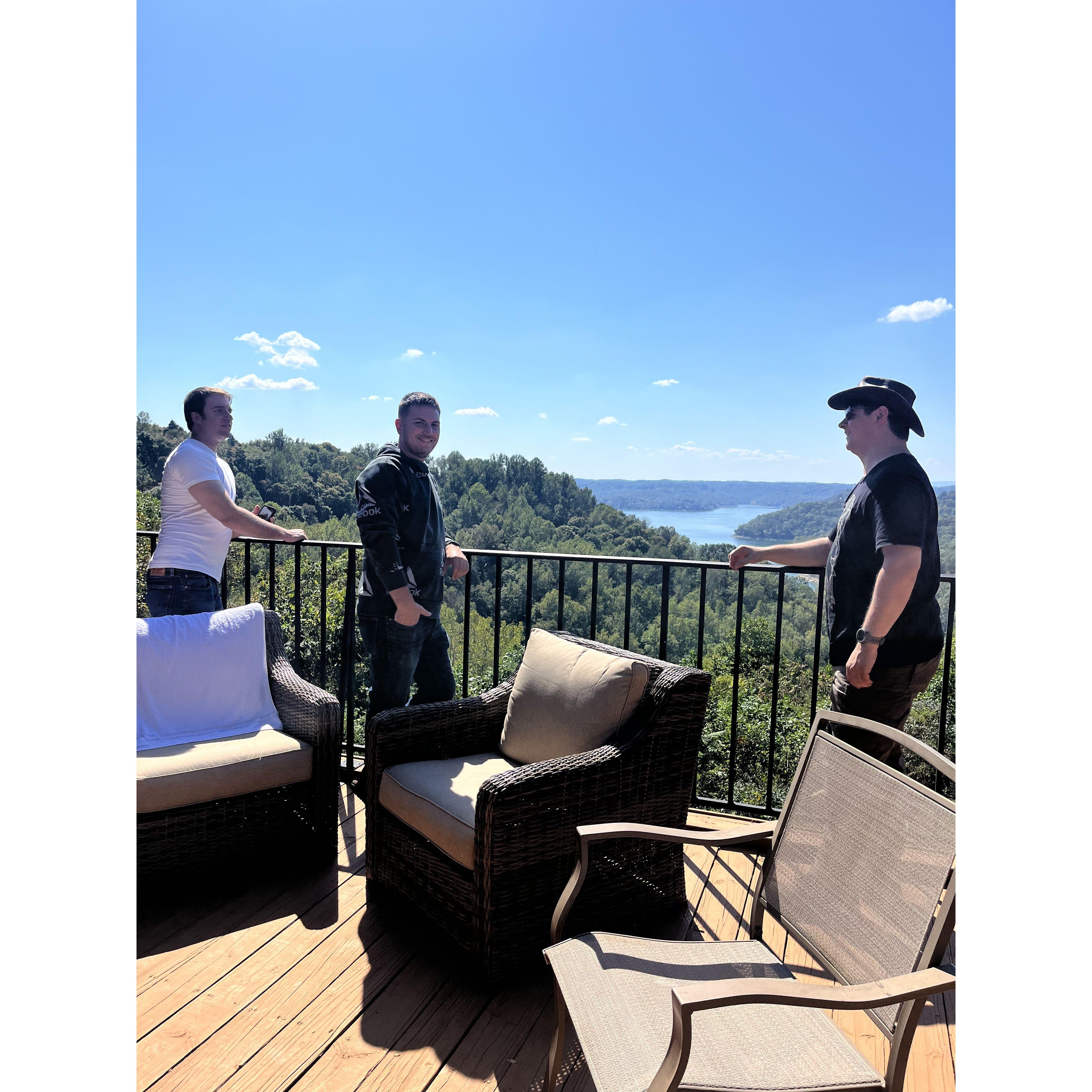 Chris, Jay and Drew enjoying the view