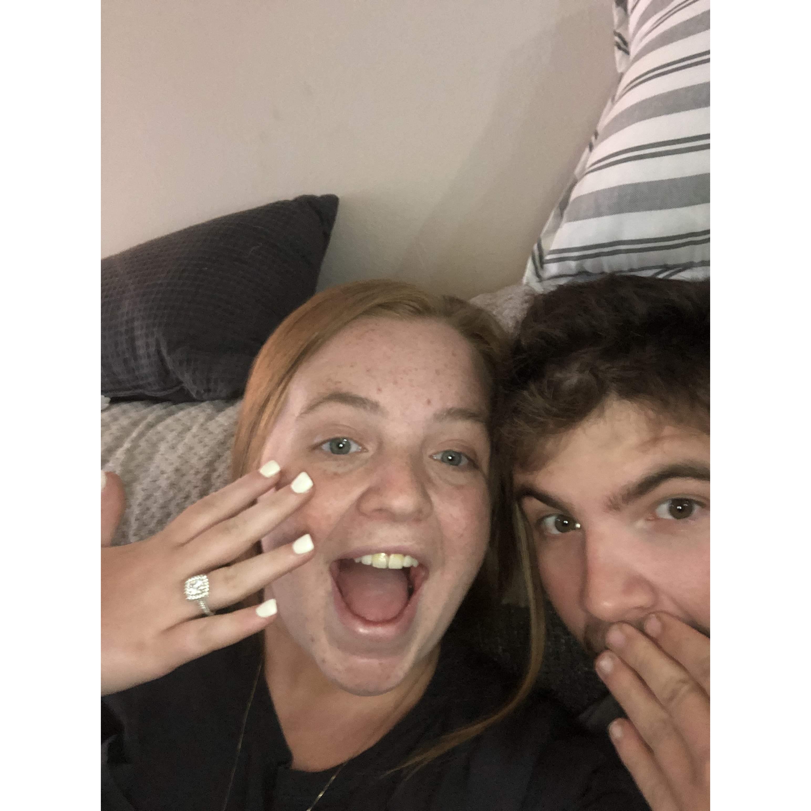 Had to show off the big diamond ;)