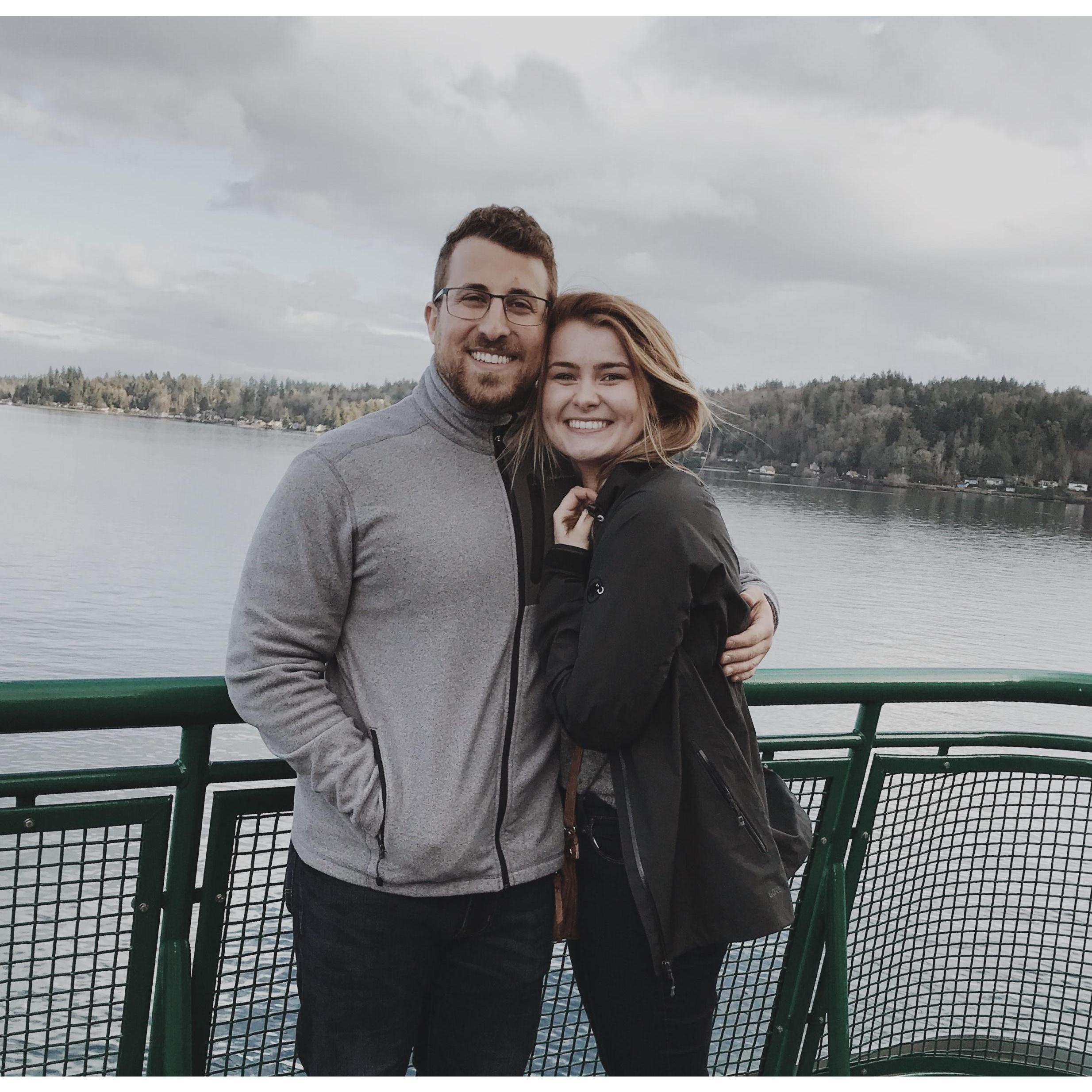 Our first ferry ride together!