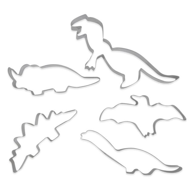 5-Piece Dinosaur Cookie Cutter Set