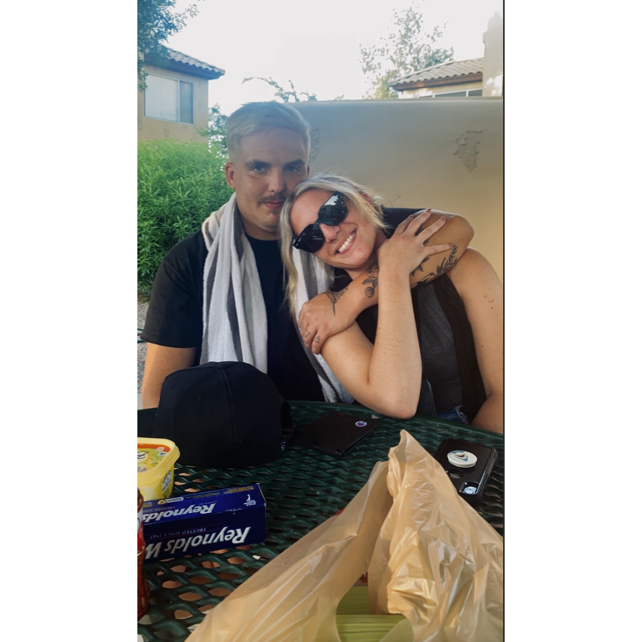 Then we decided to go blonde together.