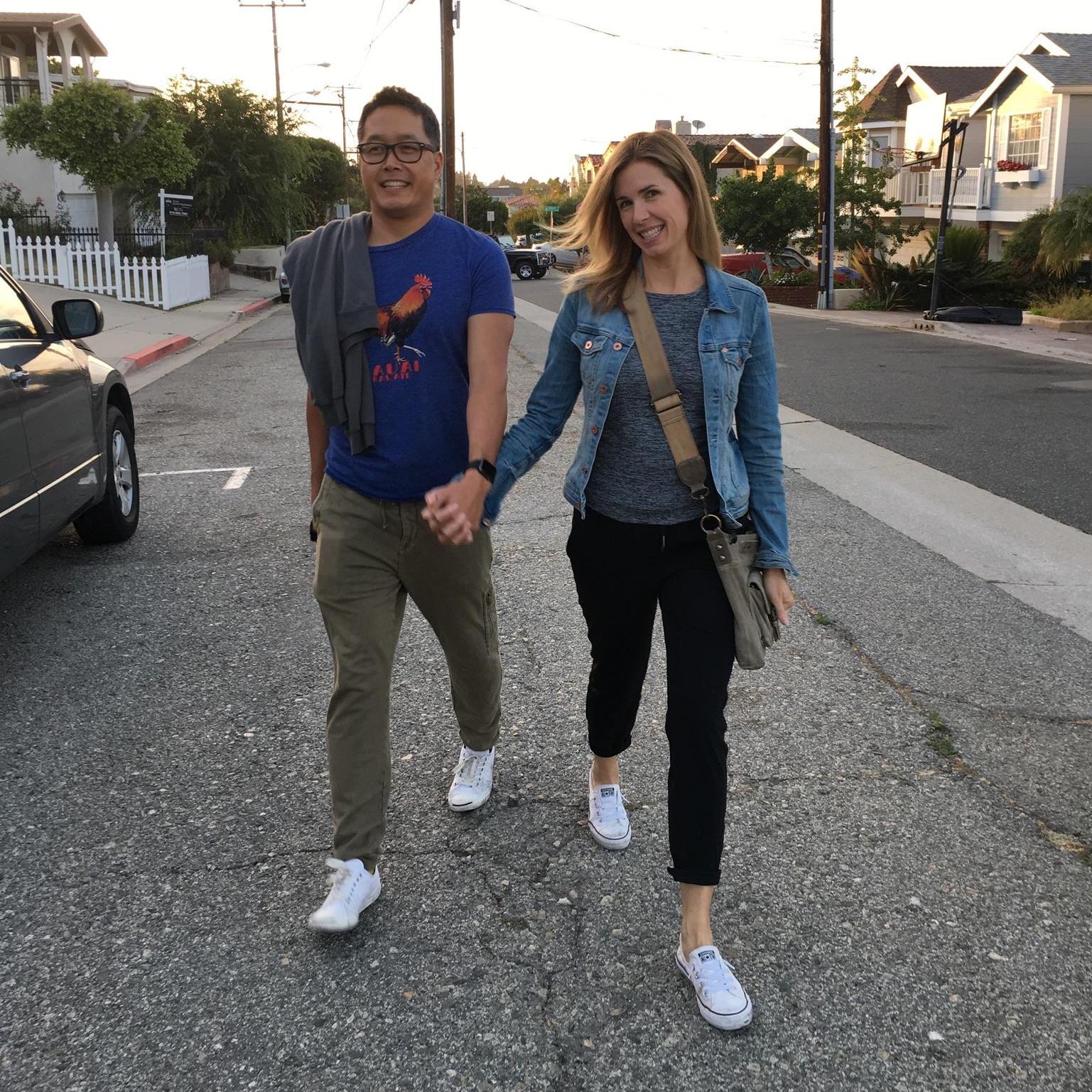 Twinning in jogger pants in Redondo Beach :)