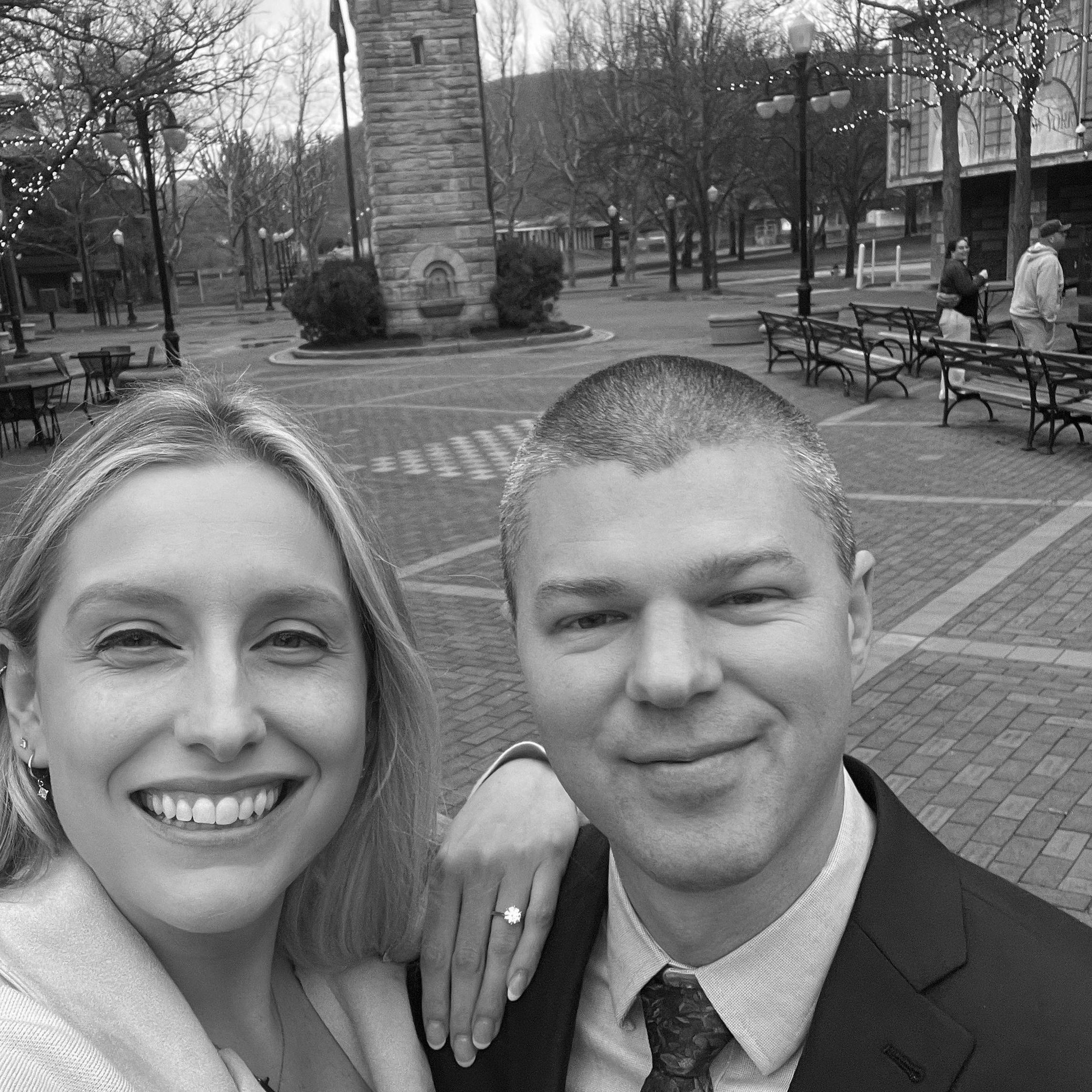 Where he asked and she said yes!