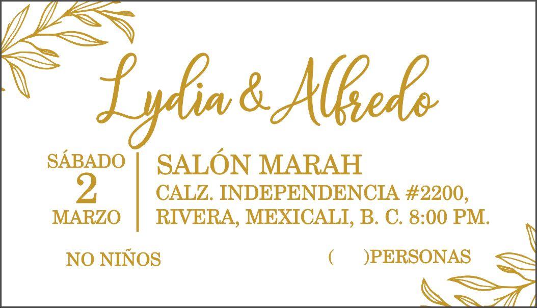 The Wedding Website of Lydia Ponce and Alfredo Tokero