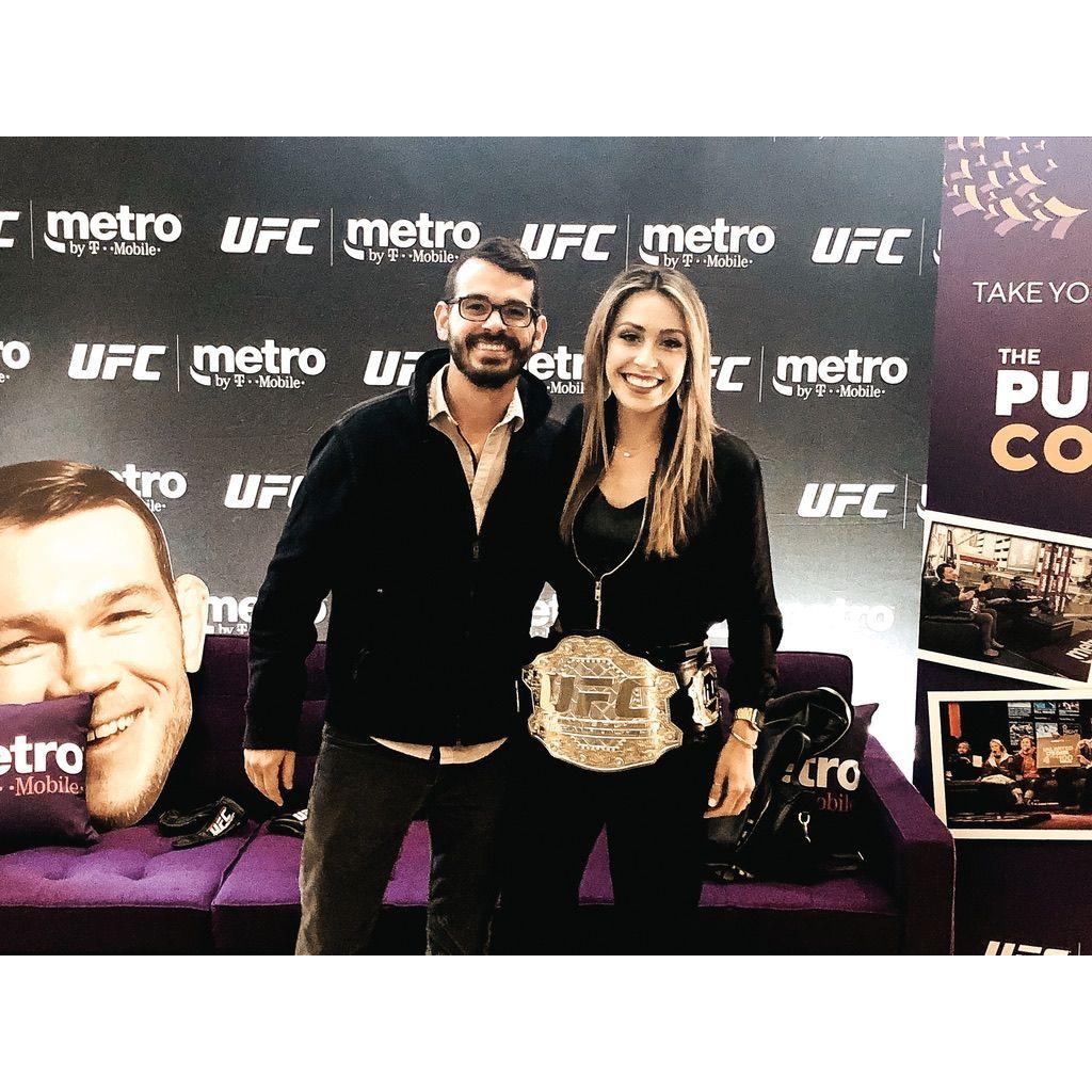 Our first UFC fight together. We won! 