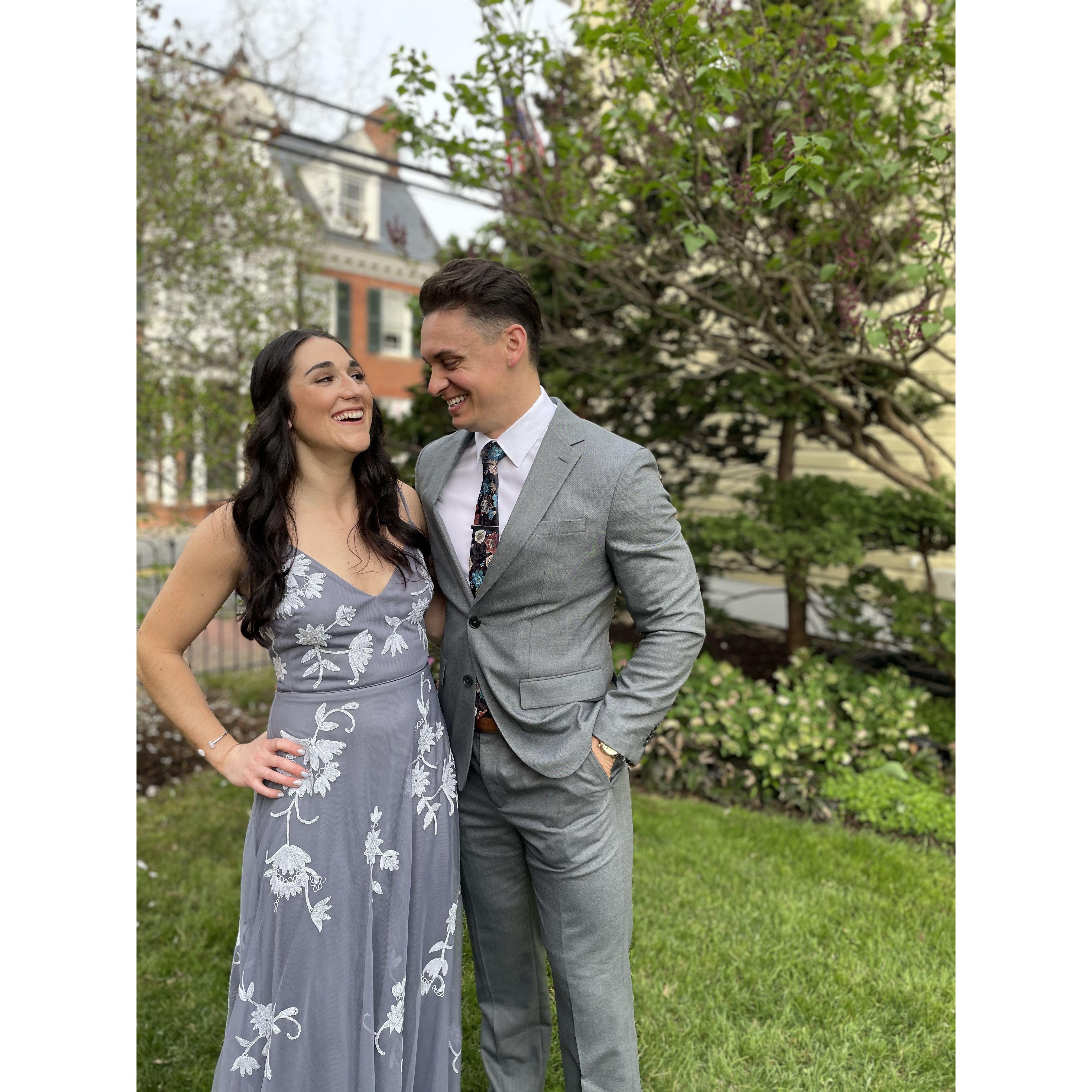 The first of many weddings together!