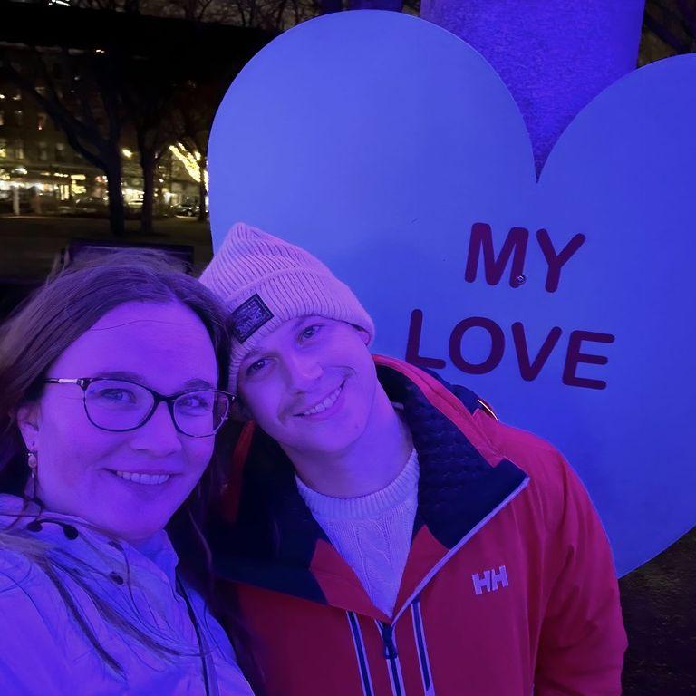 Celebrating our 4th anniversary in Boston.