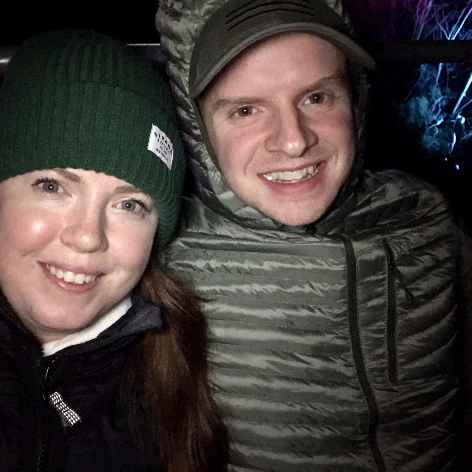 We took this photo on a chairlift while the NYE fireworks were going off to ring in 2023. This is when we first told each other we wanted to get married.