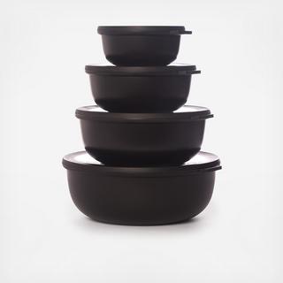 Cirqula Shallow 8-Piece Storage Bowl Set