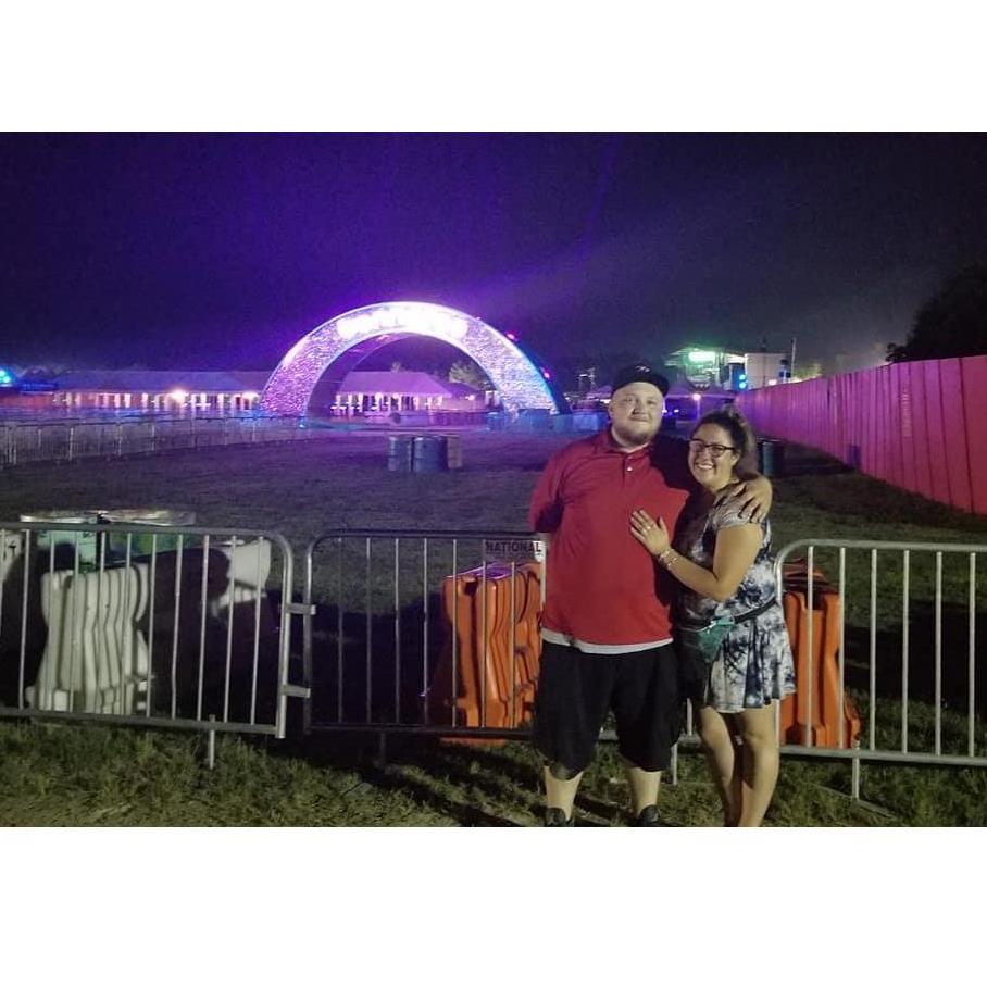 Moments after Drew popped the question!! at Bonnaroo 2018 - Manchester, TN
