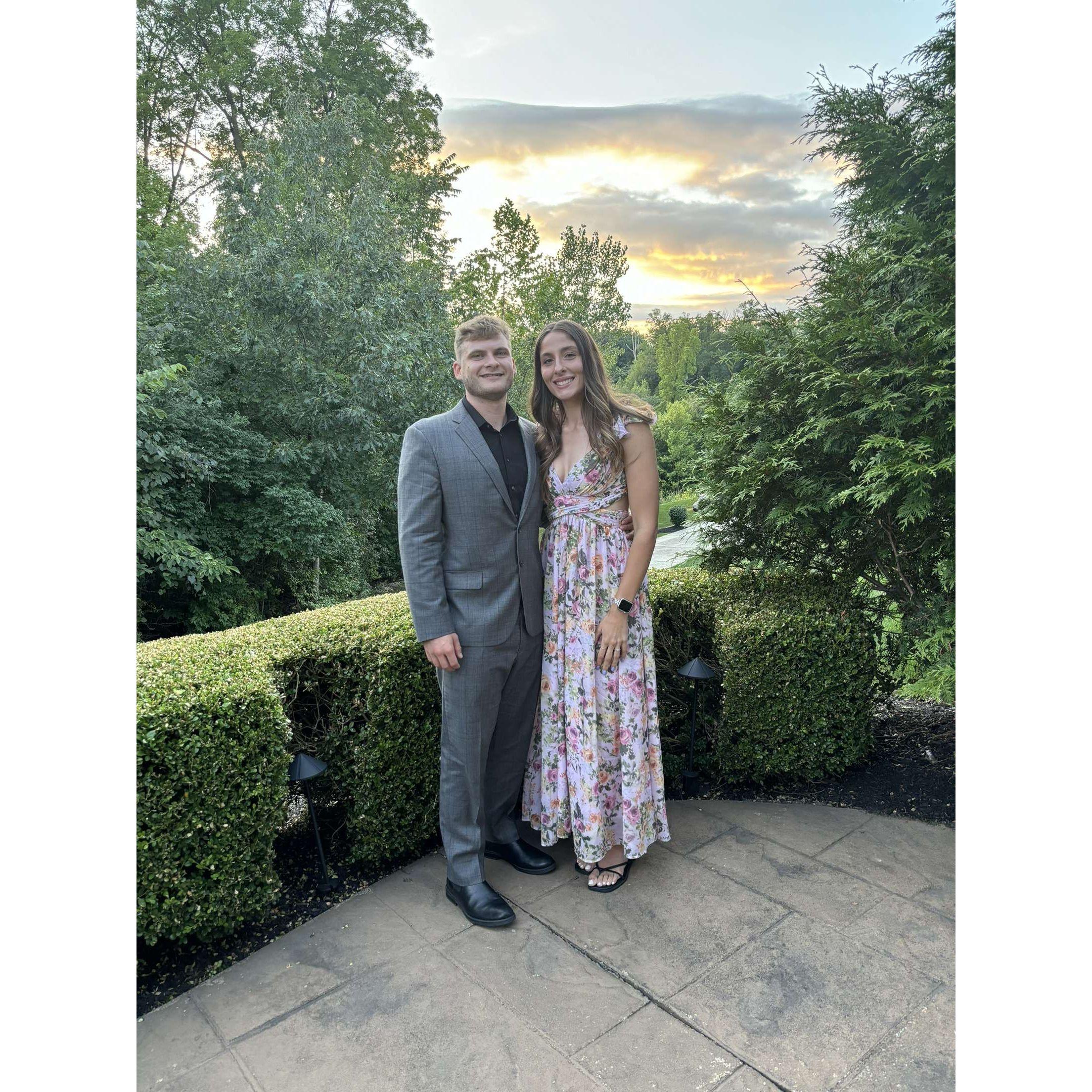 At a friend's wedding