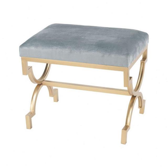 Bailey Street Light Blue X Bench
