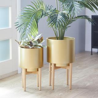 2-Piece Round Planter Set