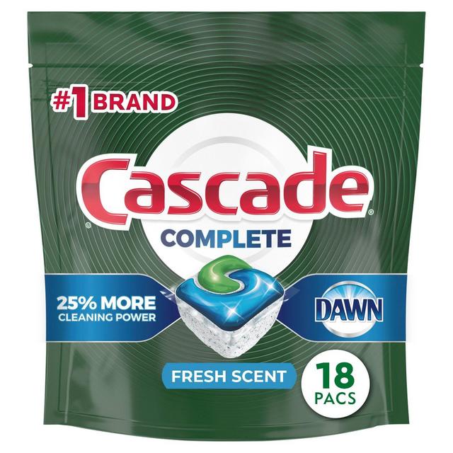 Cascade Complete ActionPacs Dishwasher Detergent - Fresh Scent