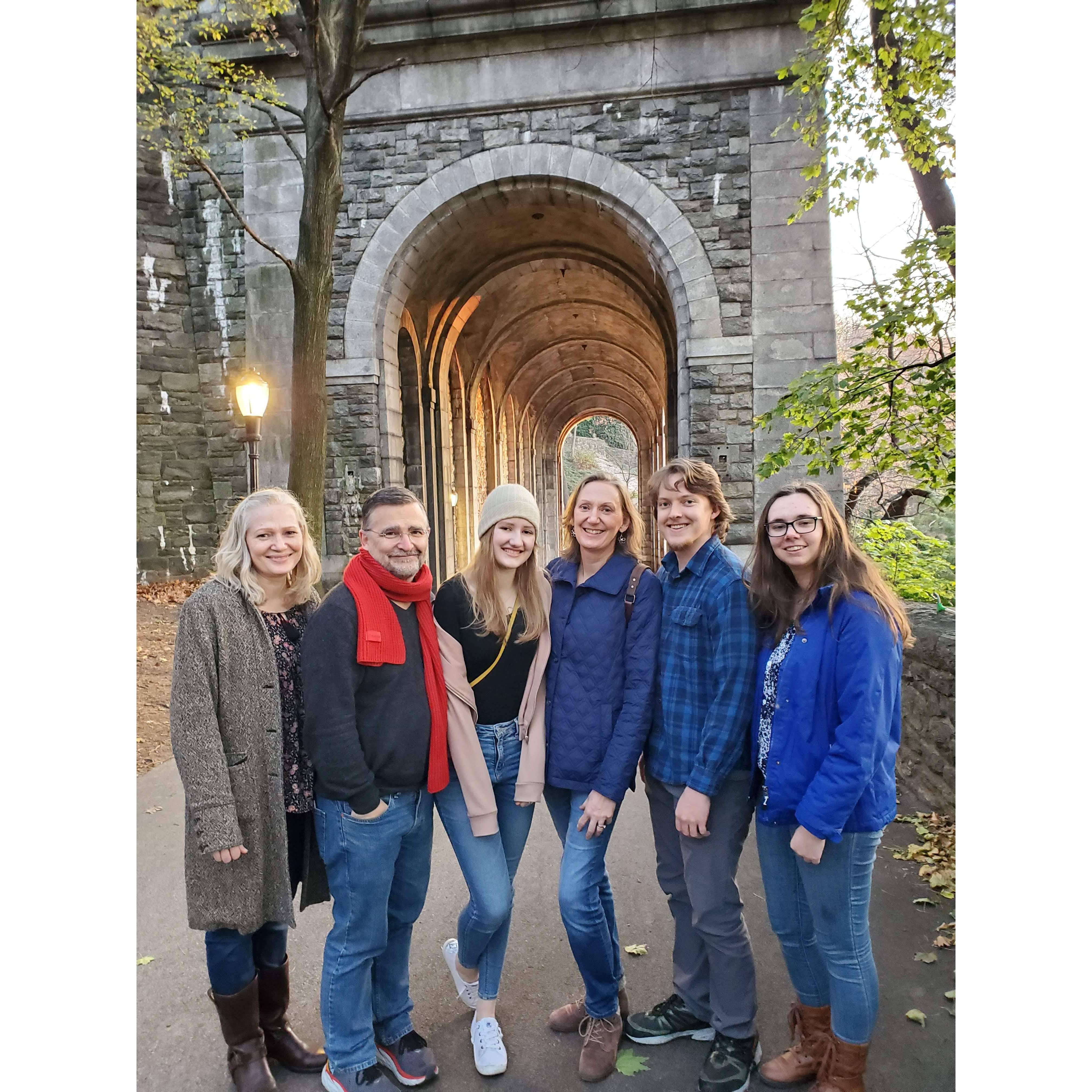 November 2022 - Fort Tryon Park in New York with Mary Jane's family