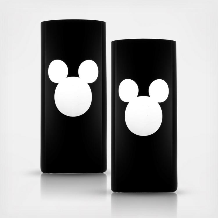 JoyJolt Disney Mickey Mouse Glitch 13.5 oz. Clear Borosilicate