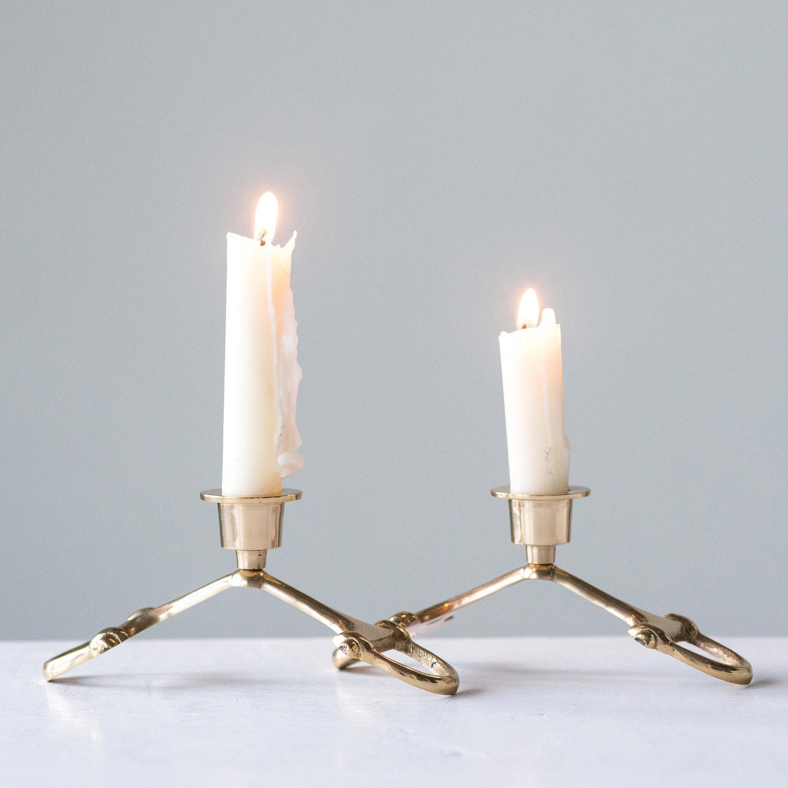 candles and candle holders