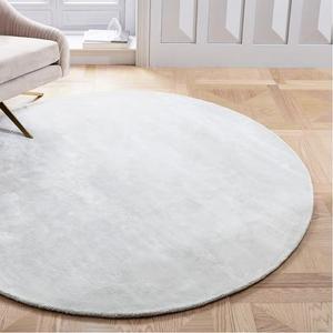 Lucent Round Rug - Frost Gray
