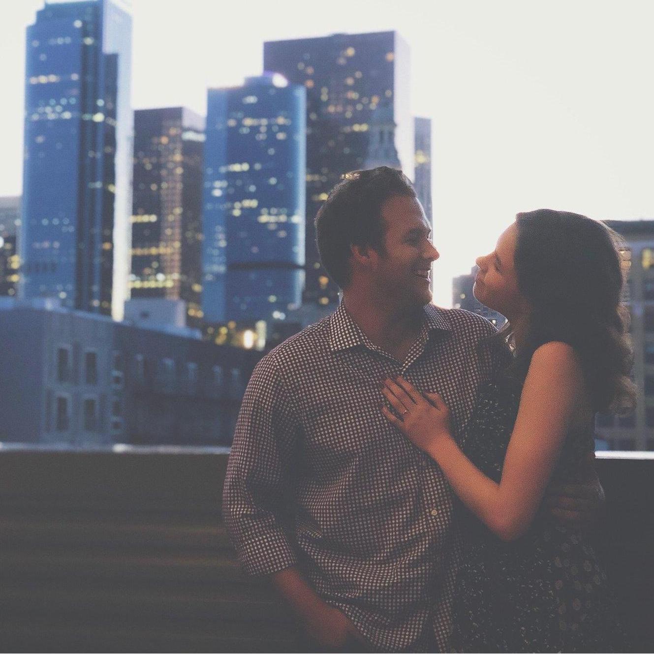 The night of our engagement <3