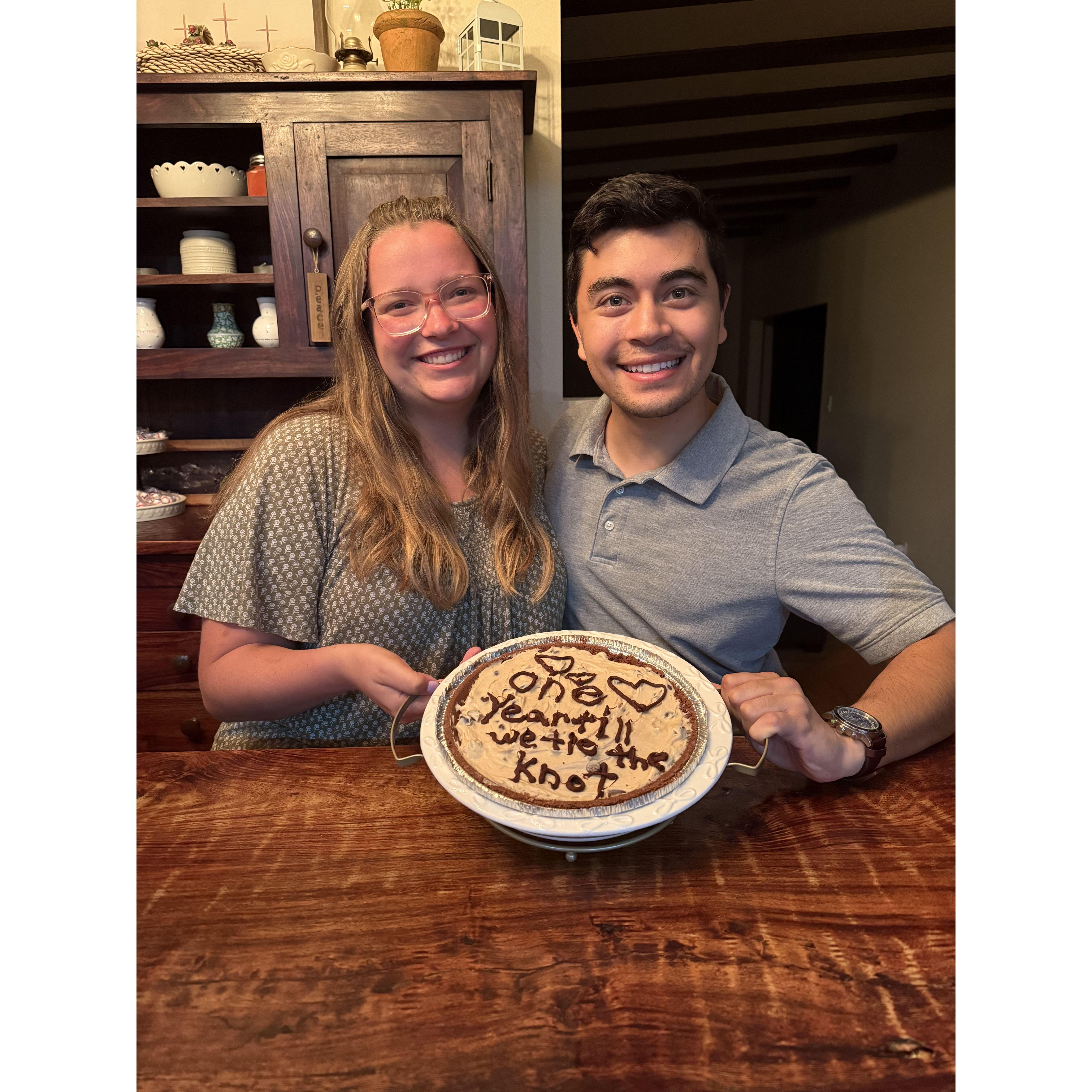 One year till we tie the Knott!!!