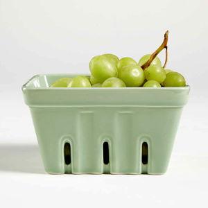Extra-Large Mint Berry Basket + Reviews | Crate & Barrel