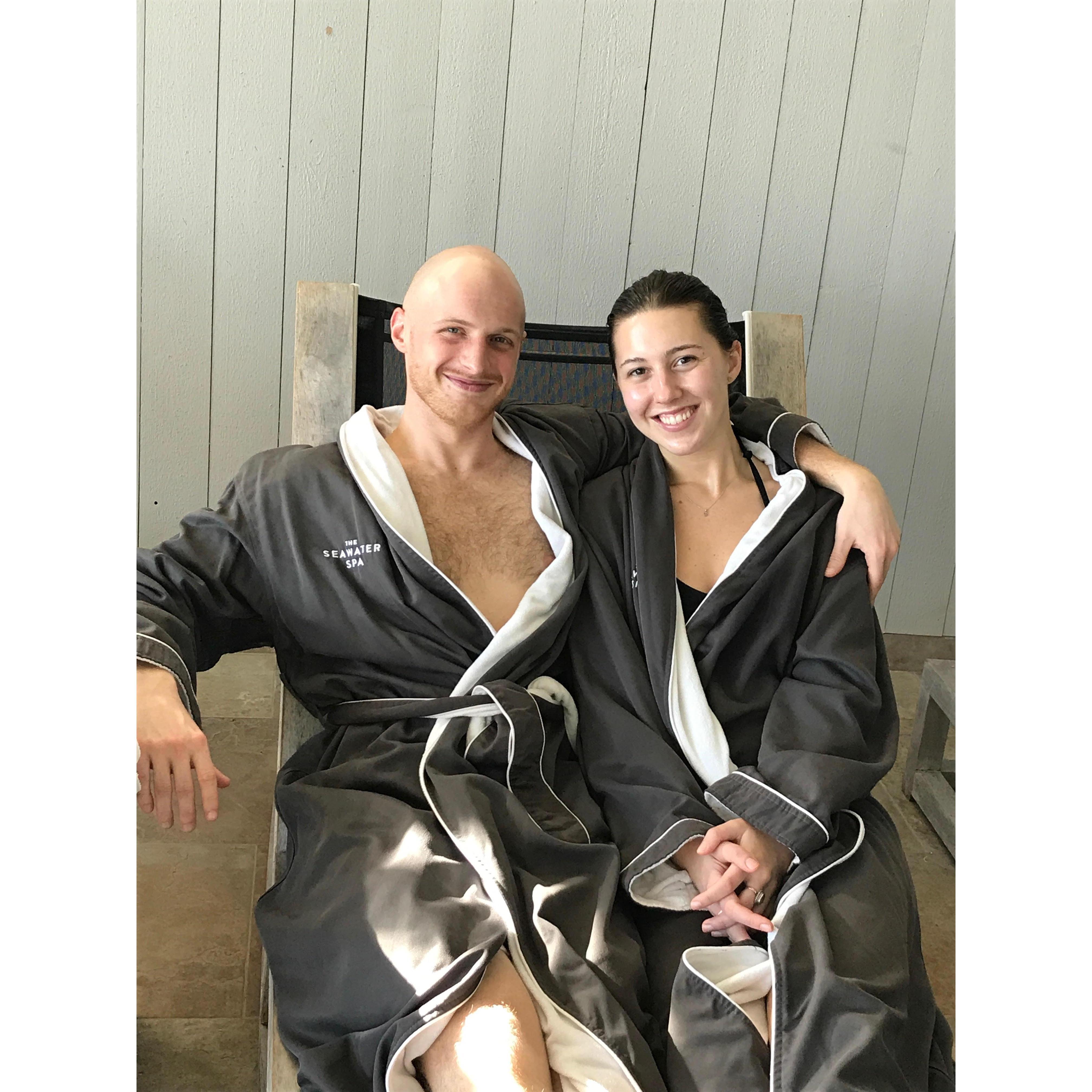 Being spoiled at Gurney's Spa