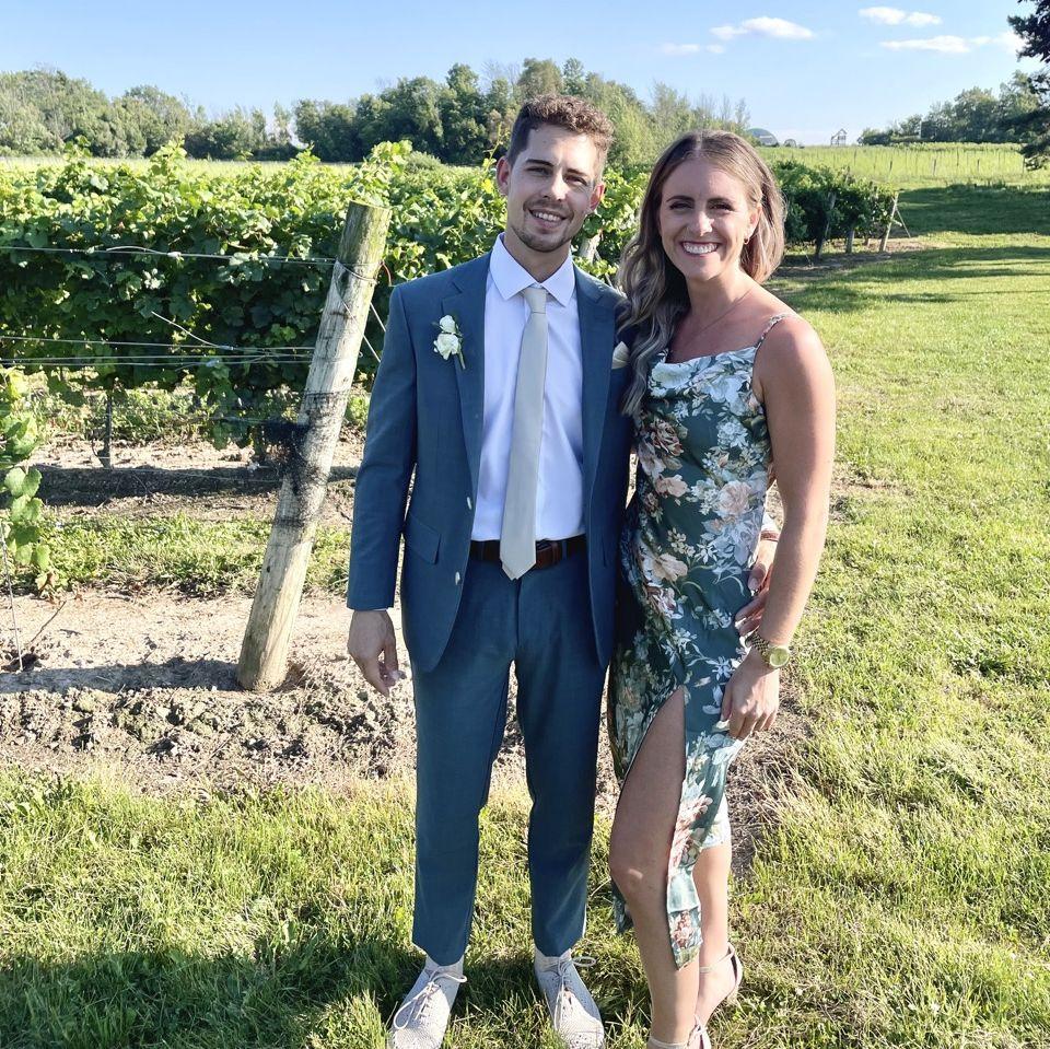 At Brooke (Bridesmaid), and Eric's (Best Man) wedding!