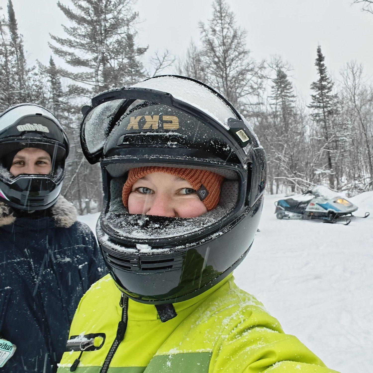 Snowmobiling again but this time as a couple!