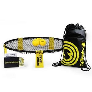 Spikeball Combo Meal Set with 3 balls and Backpack Roundnet - Yellow/Black