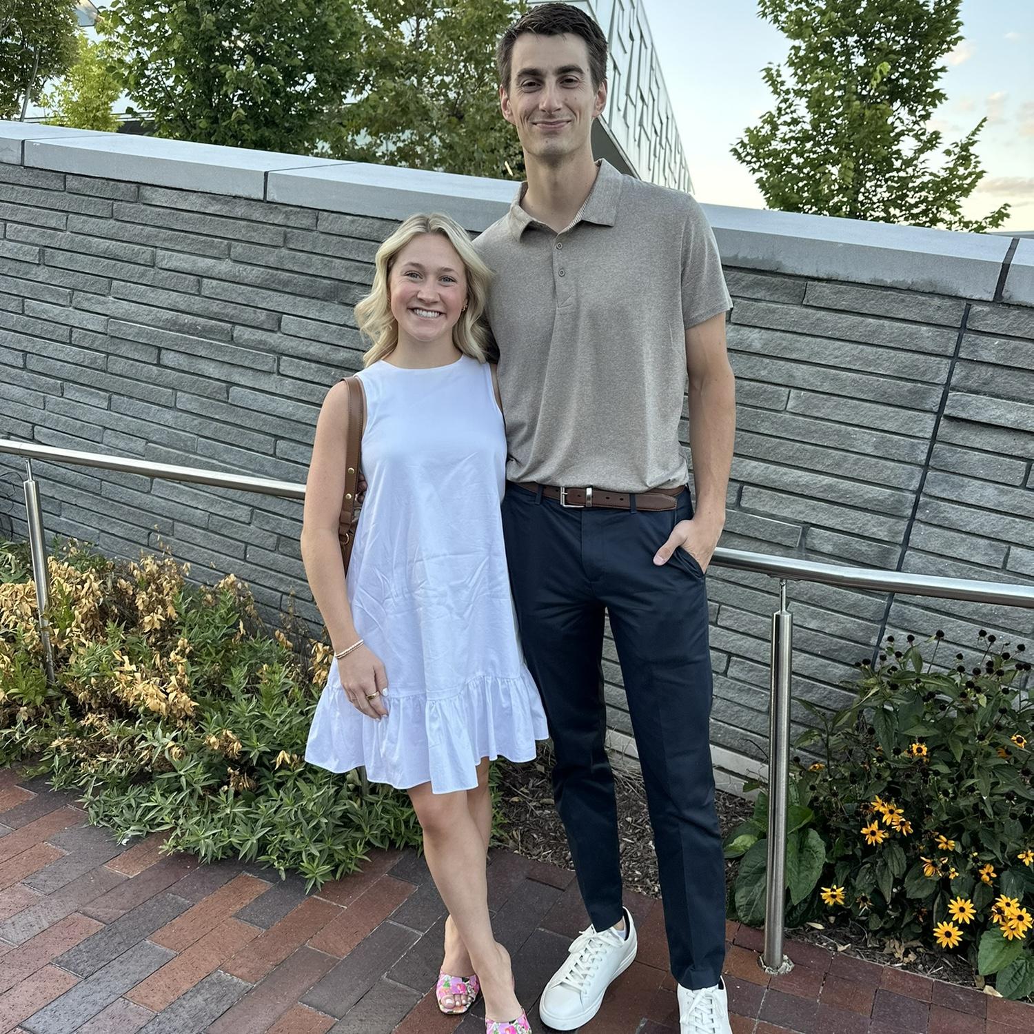 Off to celebrate our one year anniversary!