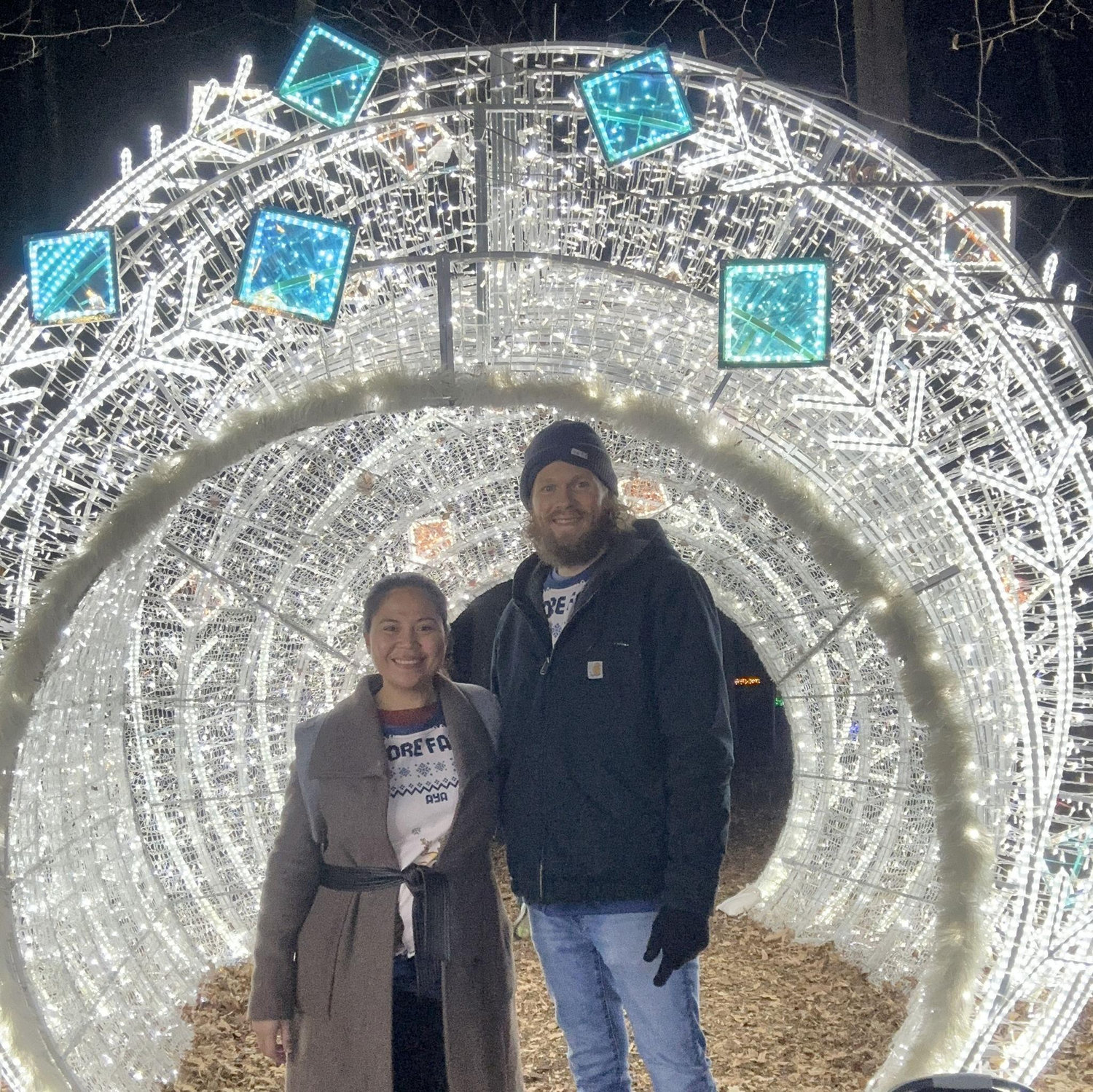 We went to Winter City Light. It's a mile and a half walk. To see all those magical Christmas lights.