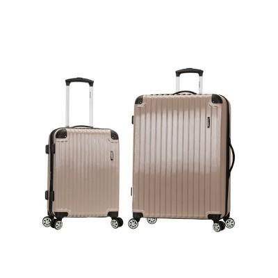 Rockland Santorini 2pc Expandable Polycarbonate Spinner Luggage Set - Beige
