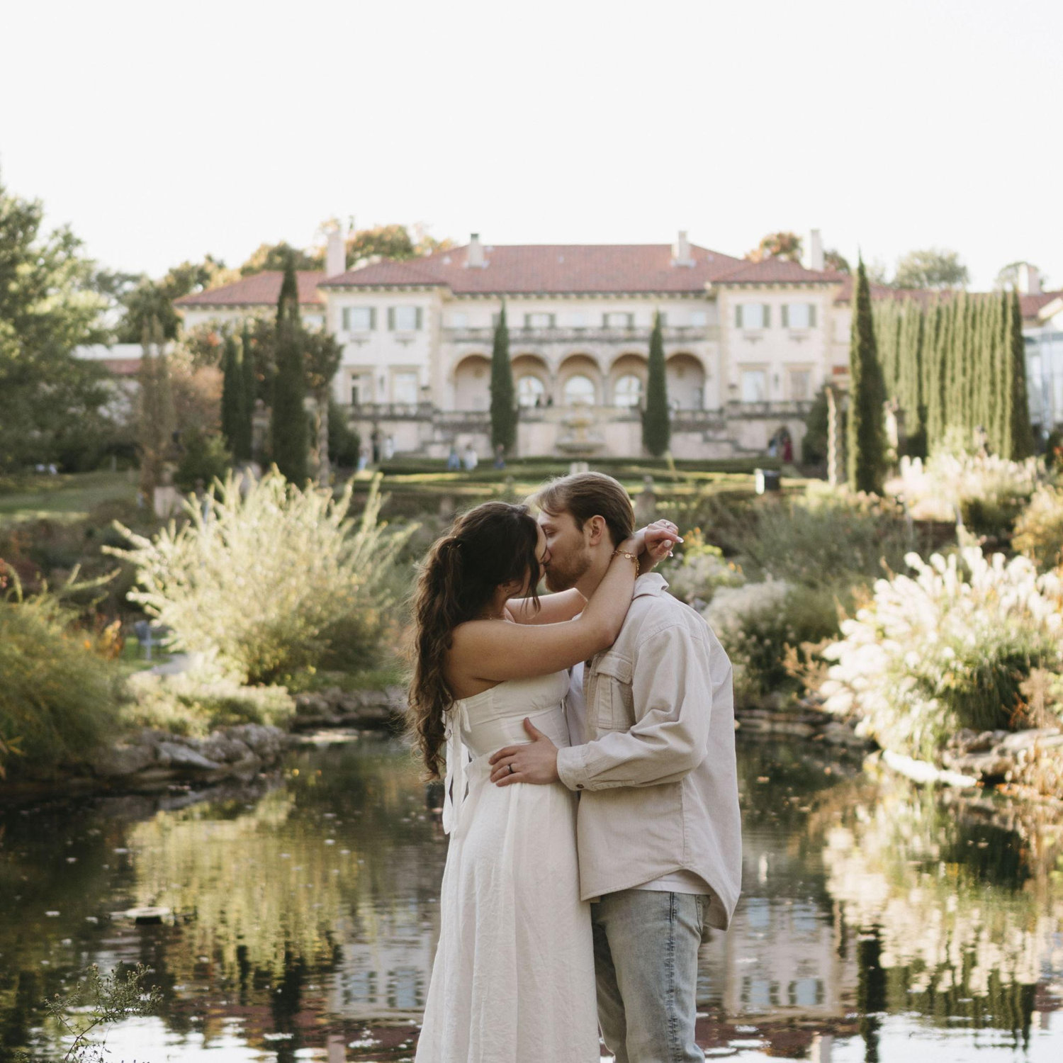 Engagement photos at the Philbrook November 2025