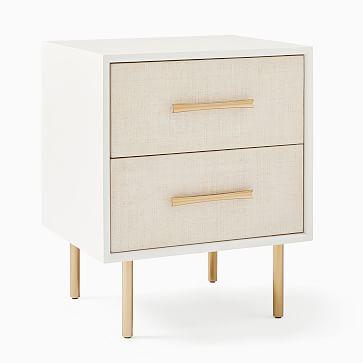 West Elm Margot Raffia Nightstand Set