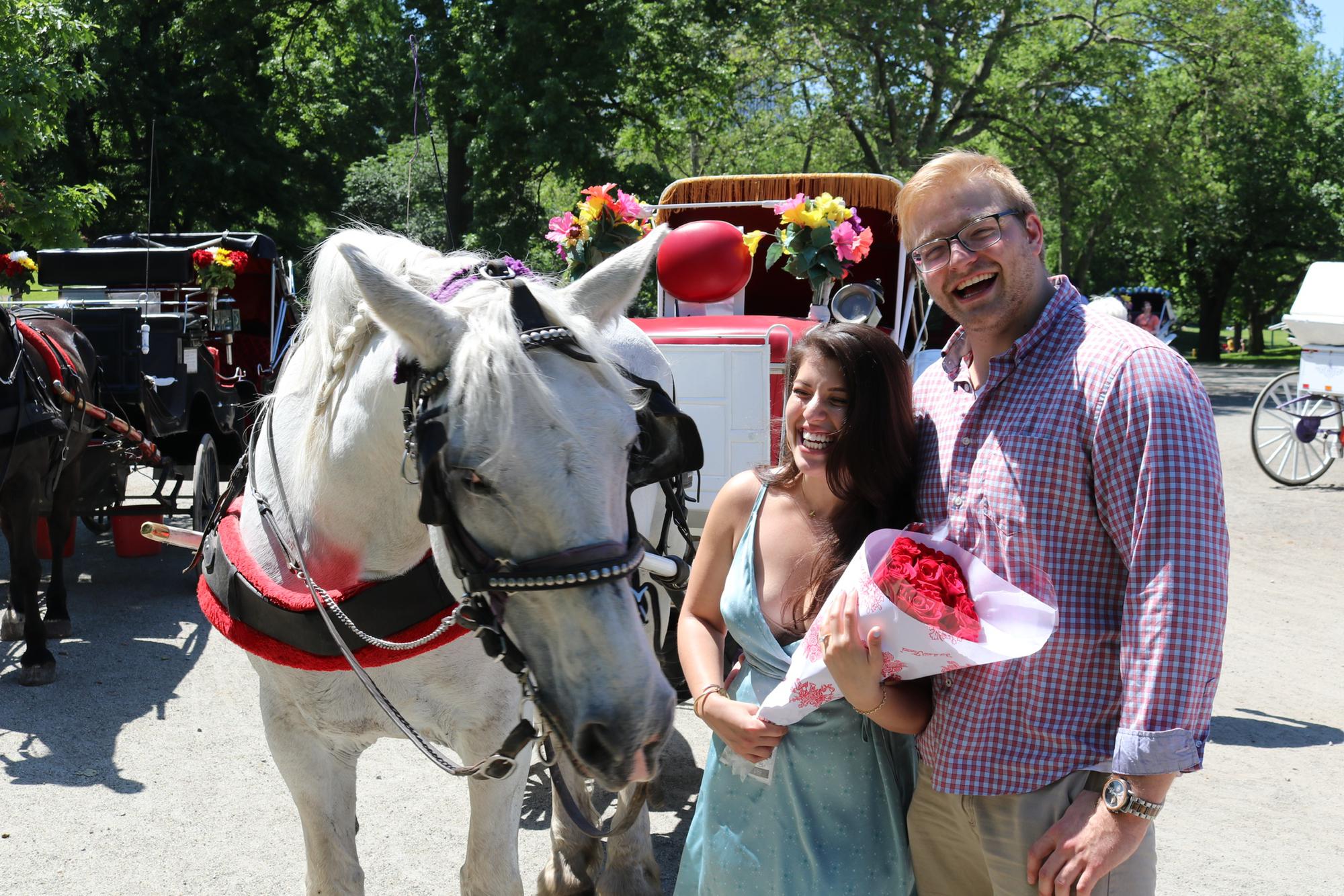 Engaged in Central Park, New York City - May 2019