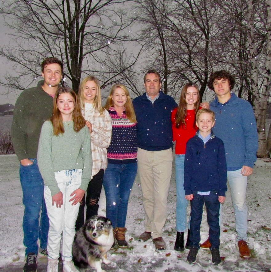 Carlson Christmas card 2021 and Ben (& Cole) made the picture!