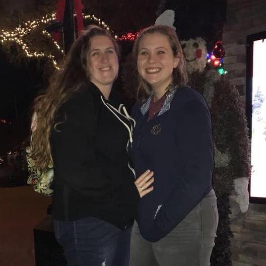 One of our first pictures together when we went to see the lights at Busch Gardens.