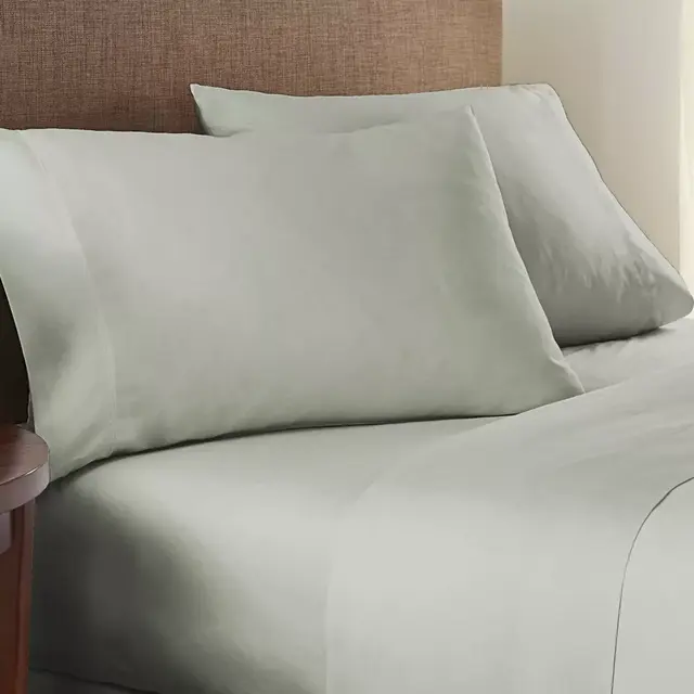 Nestwell™ Organic Cotton 300-Thread-Count King Sheet Set in Light Forest